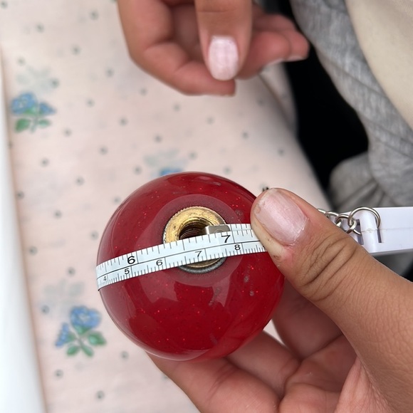 Resin Shifter Knobs‎ Red Sparkle & Blue Swirl Universal Car Accessory EUC - Picture 11 of 11